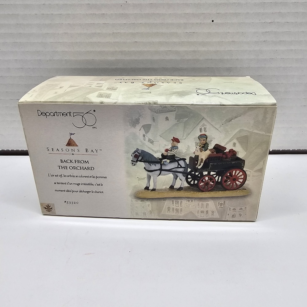 Department 56 Seasons Bay #53320 "Back from the Orchard"